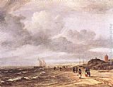 Jacob van Ruisdael The Shore at Egmond-an-Zee painting